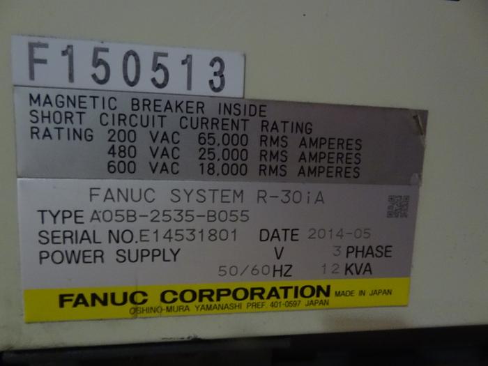 Used FANUC R2000iB/185L 6 AXIS CNC ROBOT WITH R30iA CONTROLLER