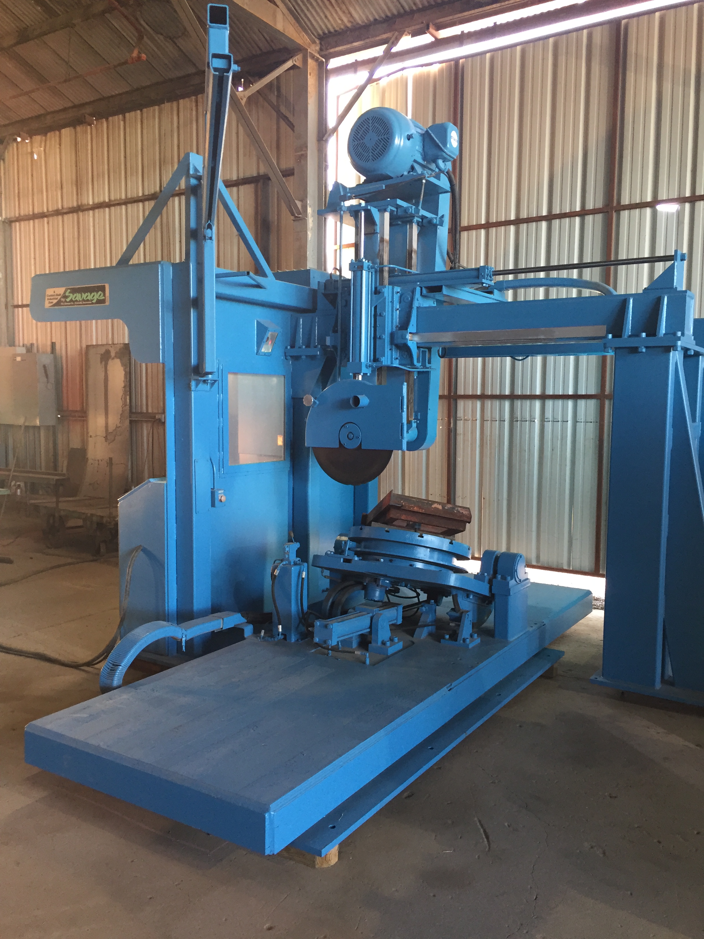 Used 60 HP Savage Abrasive Foundry Saw