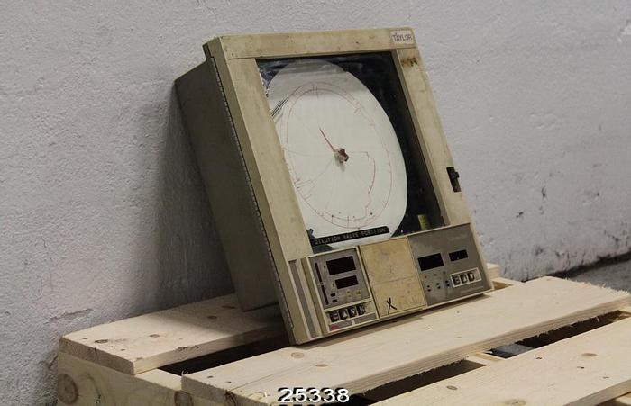 Used Taylor Instrument FULSCOPE Combustion  Engineering Taylor Fulscope Er/C Chart Recorder, Two Loops, Digital Display #25338