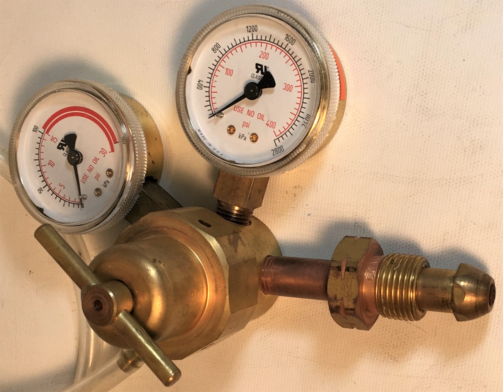 Used Smith H1945E-510 Acetylene Regulator