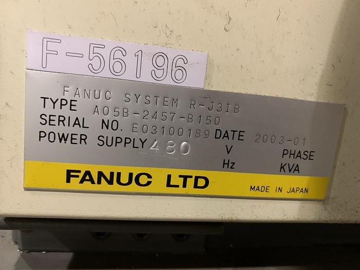 Used FANUC S-500iB 15KG X 2757MM REACH 6 AXIS CNC ROBOT