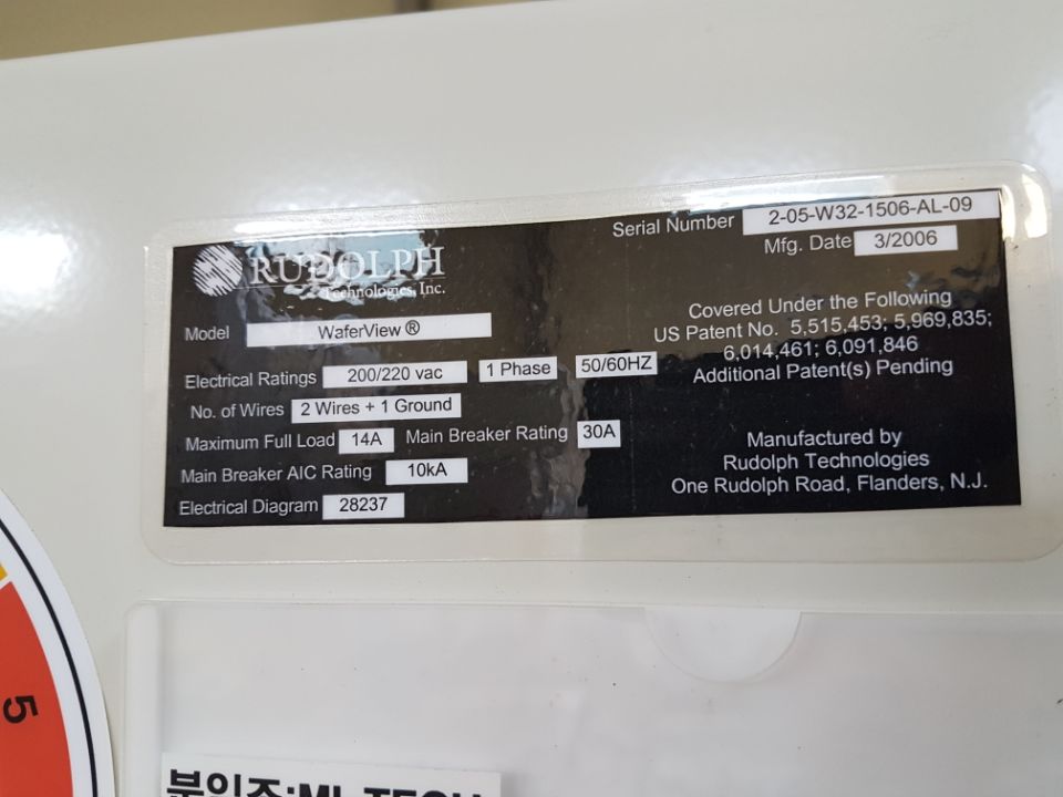 Used RUDOLPH WV320 300mm