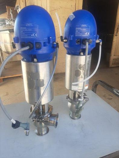 Used Valve, Shut-Off, Stainless Steel, Tri-Clover, Mdl 761, Less Body Valve #S744677