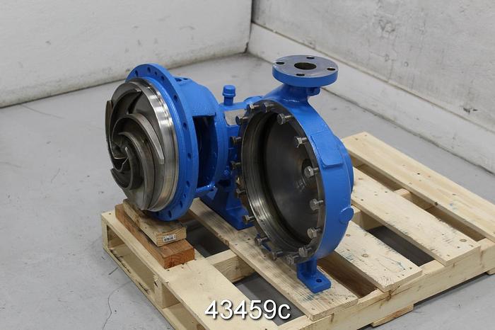 Used Goulds 3196 2x3x13 Pump, Stainless Steel Casing, Stuffing Box, and 5-Vane Impeller #43459