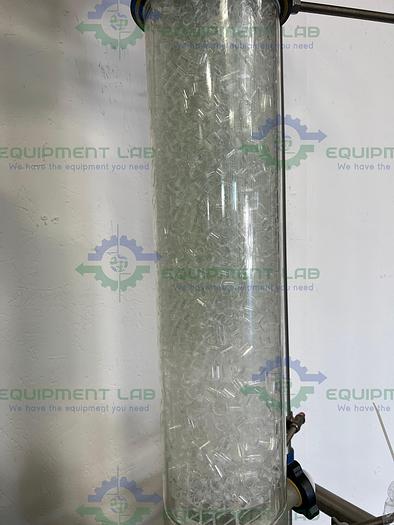 Used QVF 50 Liter Glass Reactor / Mobile Gas Scrubber w/ Coil Condenser