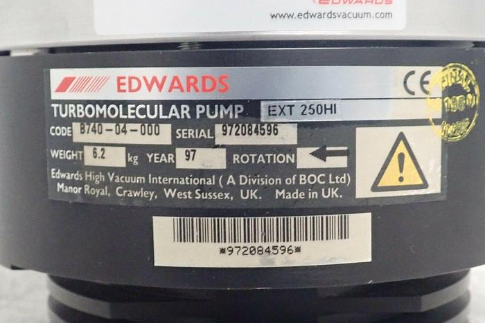 Used Edwards EXT250HI B740-04-000 Turbomolecular Pump