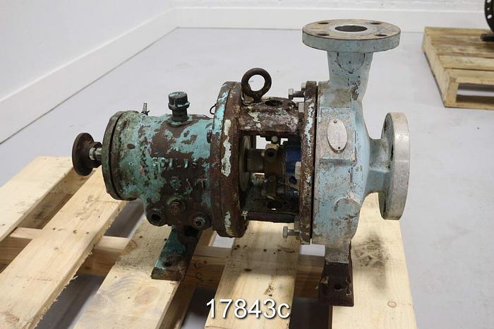 Used Goulds 3196 Pump, 2x3x8, Stainless Steel Casing #17843