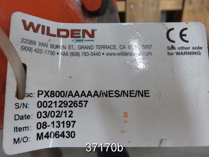 Used Wilden Model PX800 Diaphragm Pump #37170