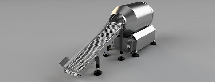 Sugar Tumbler - Table Top - with Conveyor for Belshaw Mark II Fryer - NEW