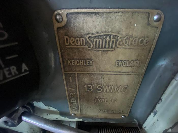 Used Dean Smith & Grace (DSG) 13 x 30 Manual Lathe