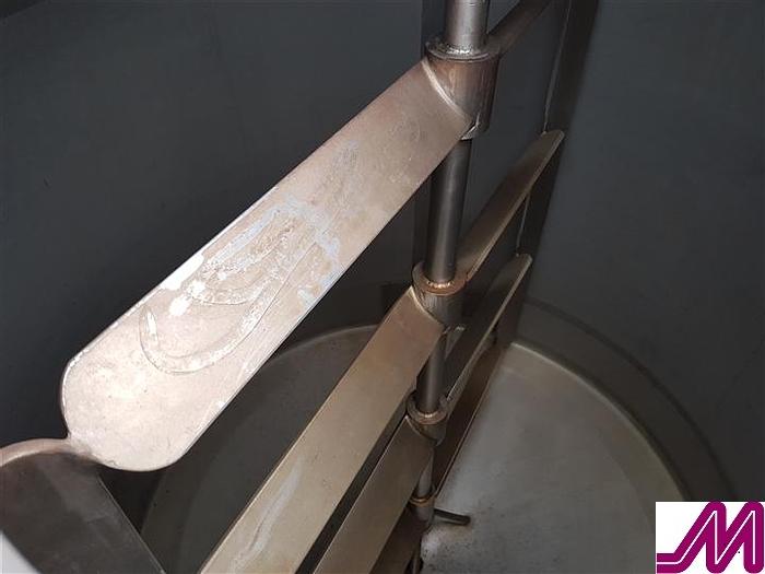Used 3,000 Litre Stainless Steel Jacketed Tank