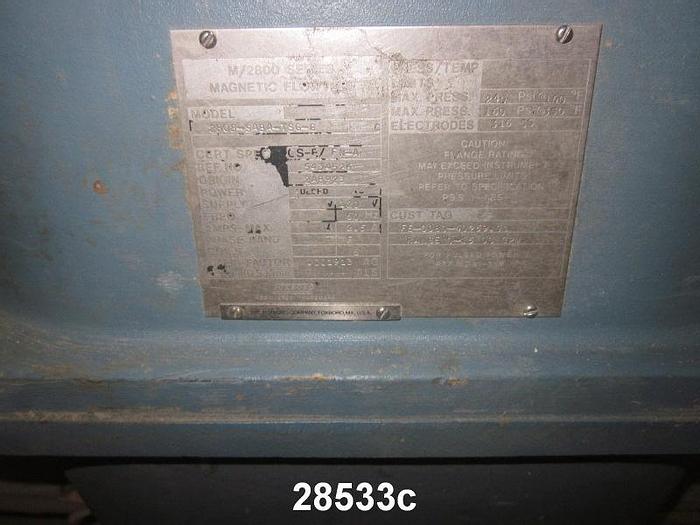 Used Foxboro 2808-SABA-TSG-G 8" Magnetic Flow Tube,  M/2800 Series #28533