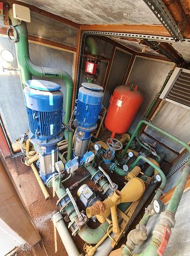 Usato Centrale gruppo Antincendio, in cabina mobile con 2 motori Leroy Somer e 2 pompe Lovara