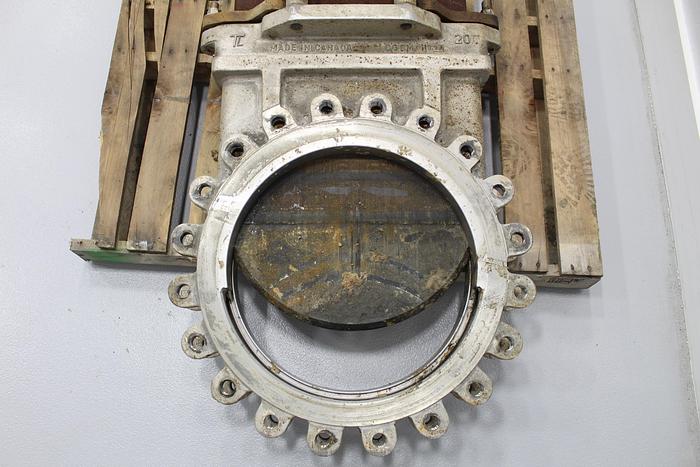 Used True Line 20" Hand Operated Knife Gate Valve #43823