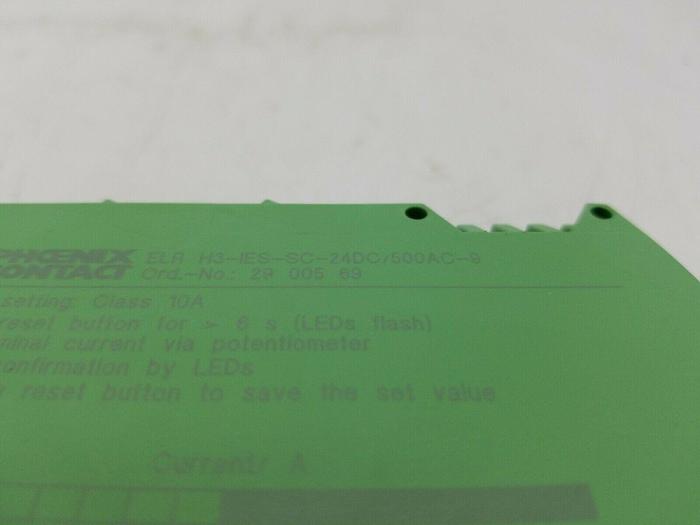 Used PHOENIX CONTACT ELR H3-IES-SC-24DC/500AC-9 MOTOR STARTER