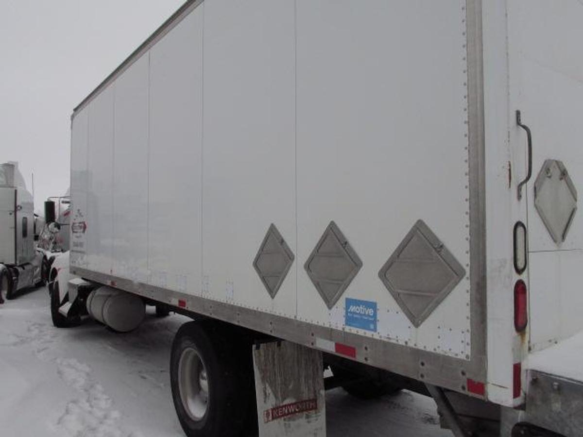 Used 2017 Kenworth T 370 with 24 ft Van body with tailgate