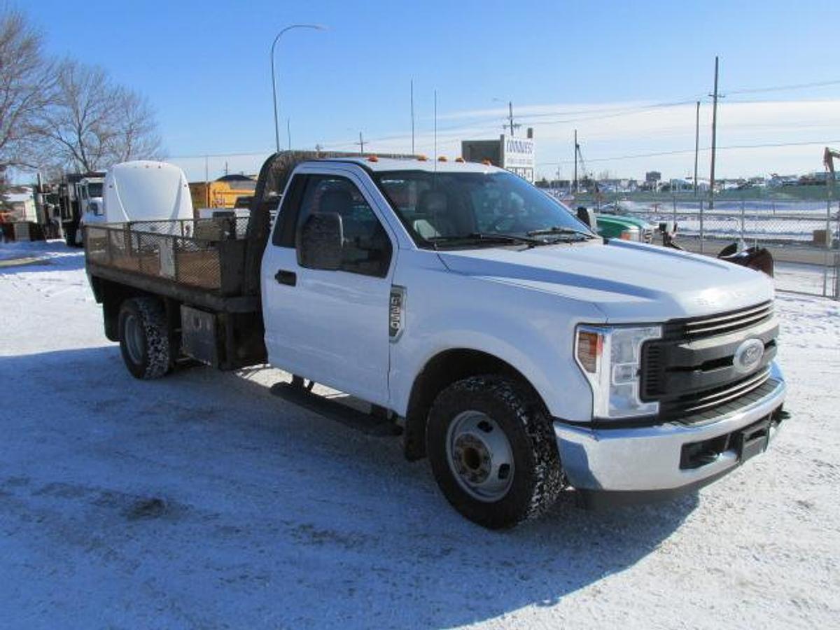 Used 2018 Ford F 350 with 12 ft flat deck