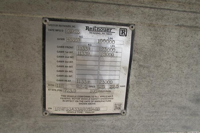 Used 2024 Reitnouer 53 ft flat deck Big Bubba