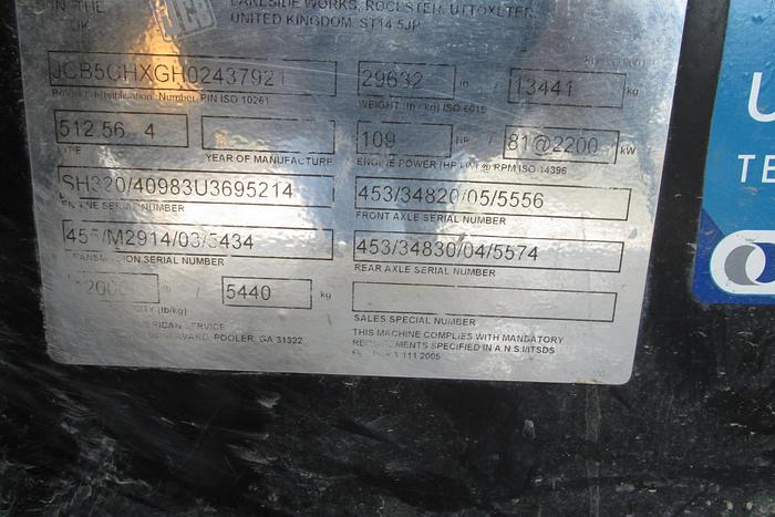 Used 2015 JCB 512-56 telehandler 12,000 lb
