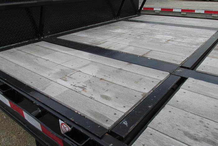 Used 2023 BWS 53 ft step deck equipment trailer with air ramps and air ramp on to kick