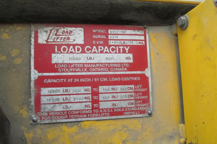 Used 2010 Load Lifter 4417- 16 4x4 15500 lb lift
