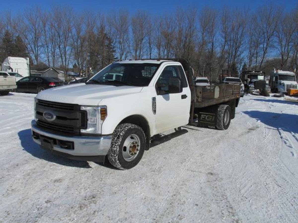 Used 2018 Ford F 350 with 12 ft flat deck