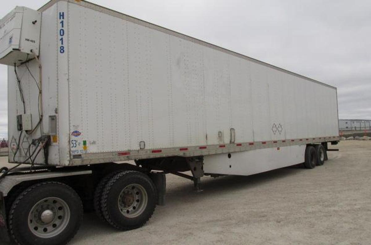 Used 2011 Utility 53 ft tandem heated trailer