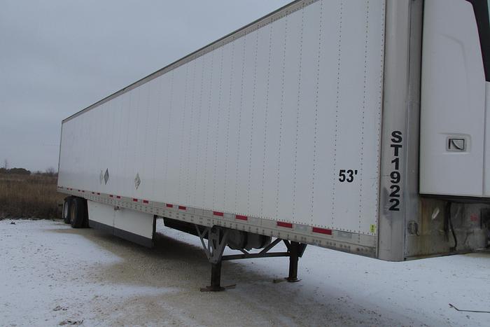 Used 2017 Wabash tandem axle reefer trailer with 7300x 4 Carrier reefer