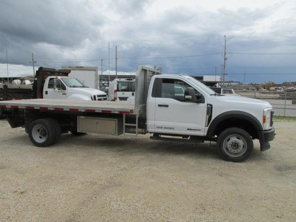 Used 2023 Ford F 550 Reg Cab 4x4 Diesel with 16 ft flat deck