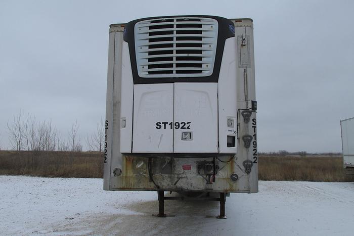 Used 2017 Wabash tandem axle reefer trailer with 7300x 4 Carrier reefer
