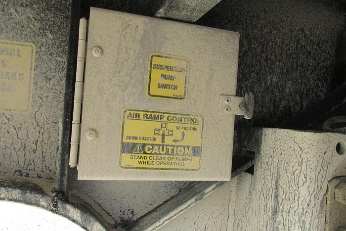 Used 2023 BWS 53 ft step deck equipment trailer with air ramps and air ramp on to kick