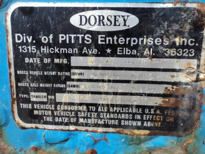 Used 2012 Dorsey 50 ft Oilfield float trailer