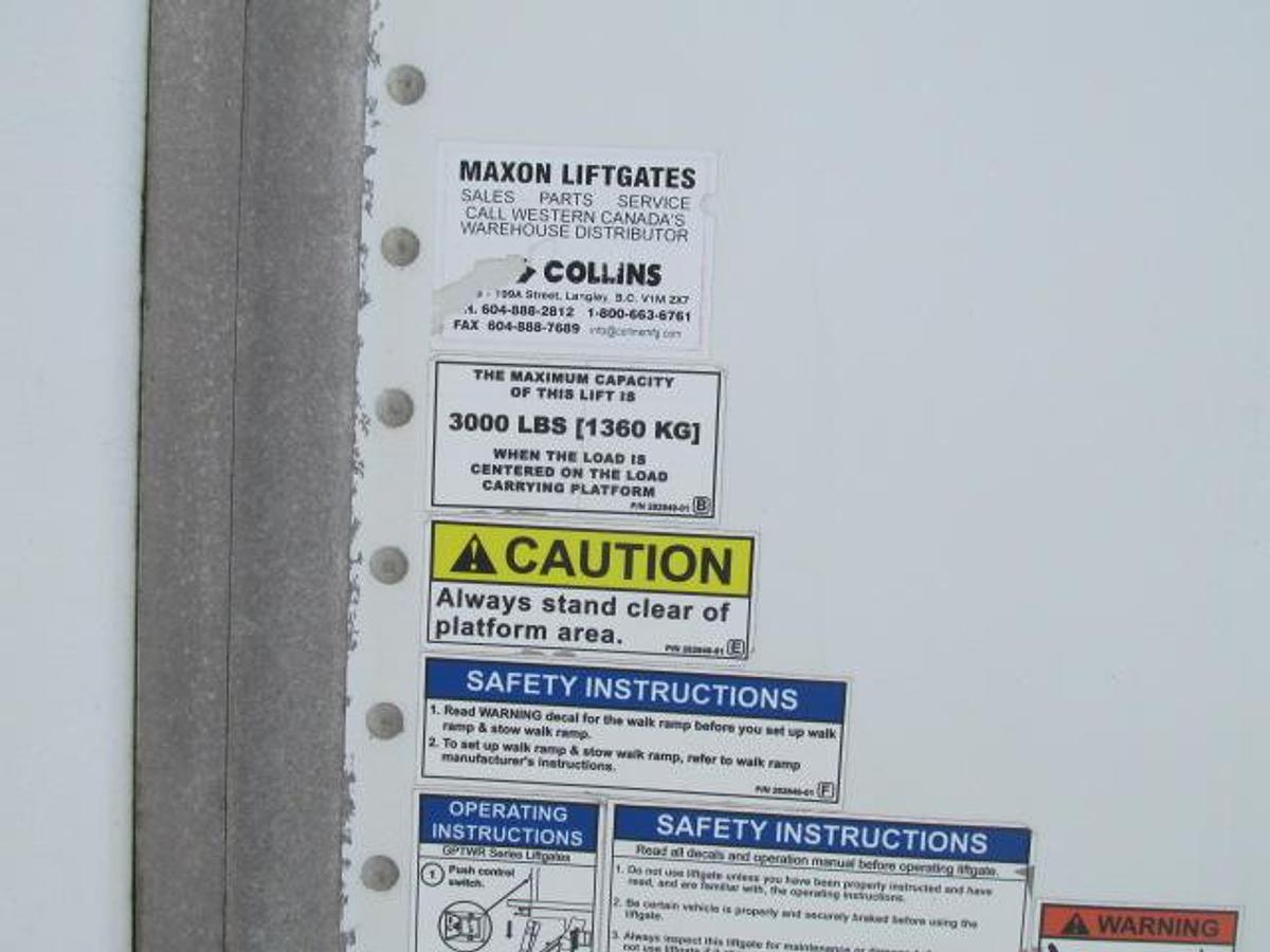 Used 2017 Kenworth T 370 with 24 ft Van body with tailgate