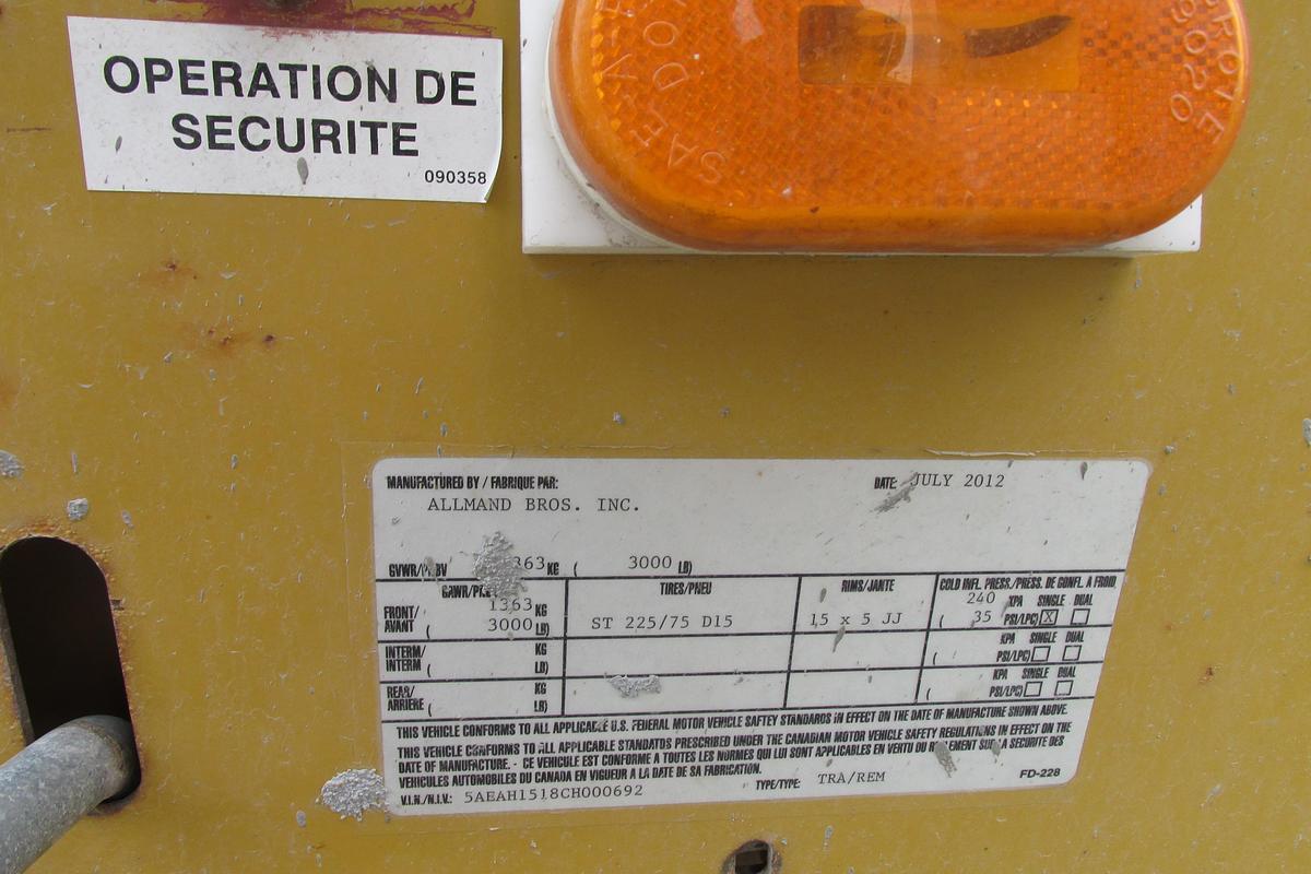 Used 2012 Allmand Bros Inc