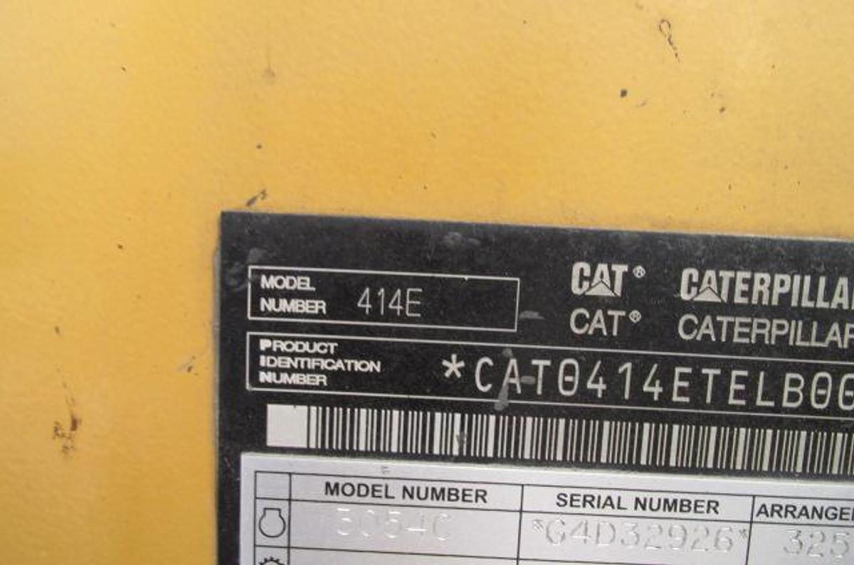 Used 2009 Caterpillar 414E IL landscape / skip loader
