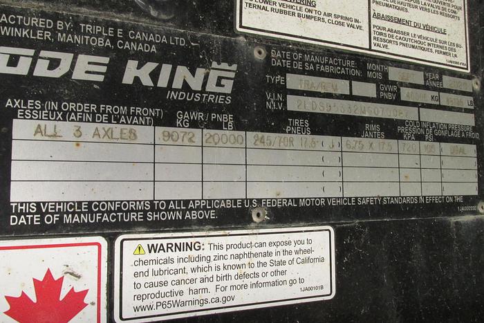 Used 2021 Lode KIng 53 ft low pro recovery step deck