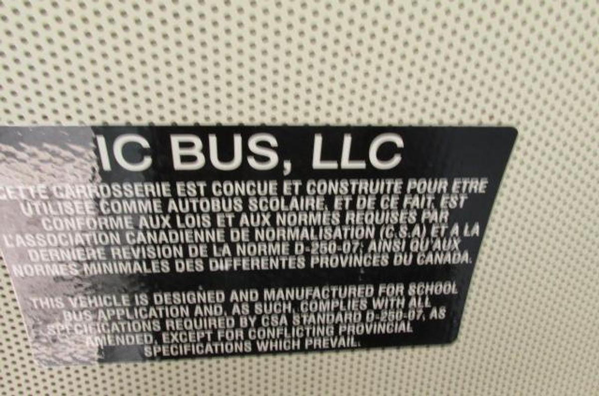 Used 2015 IC 71 passenger school bus