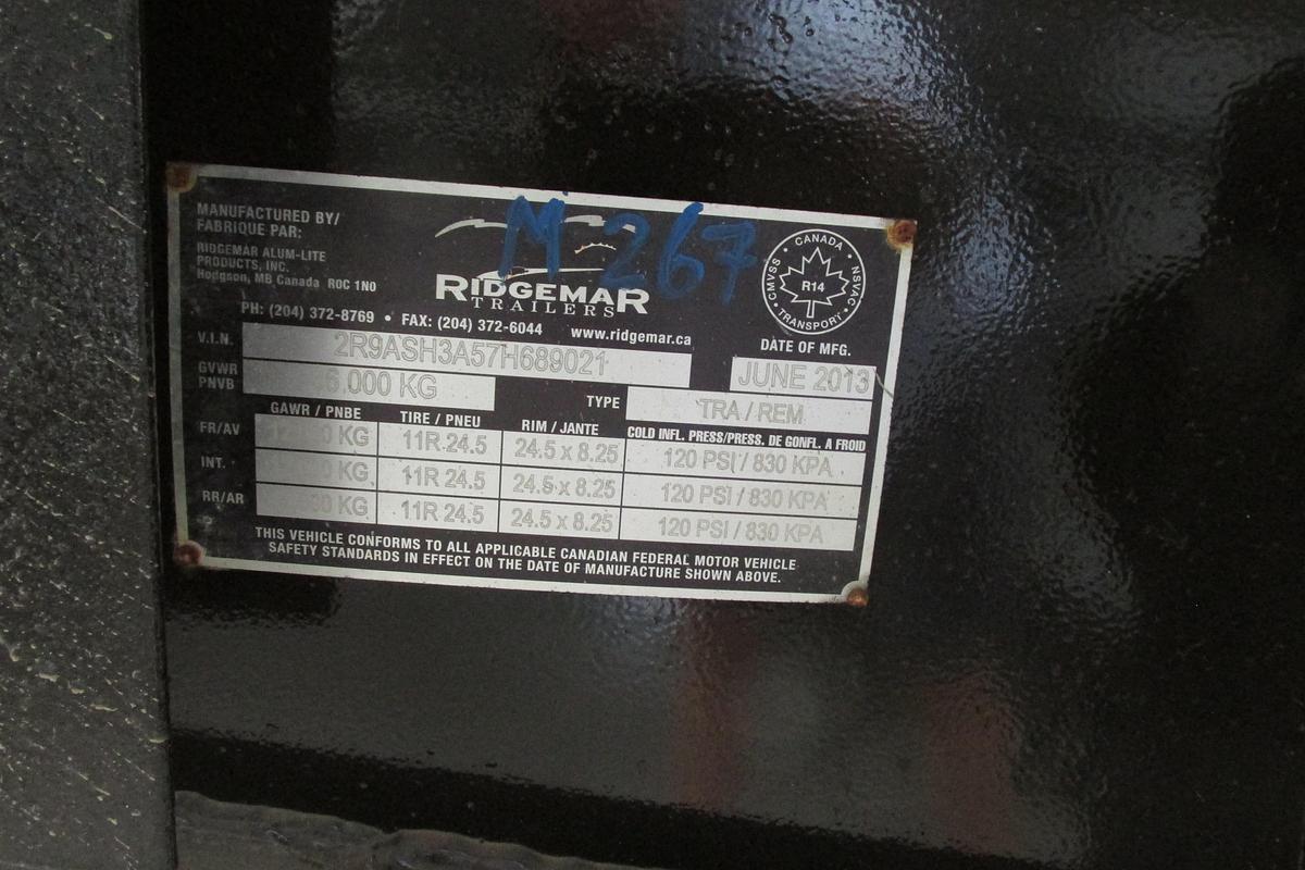 Used 2014 Ridgemar Tridem End Dump trailer