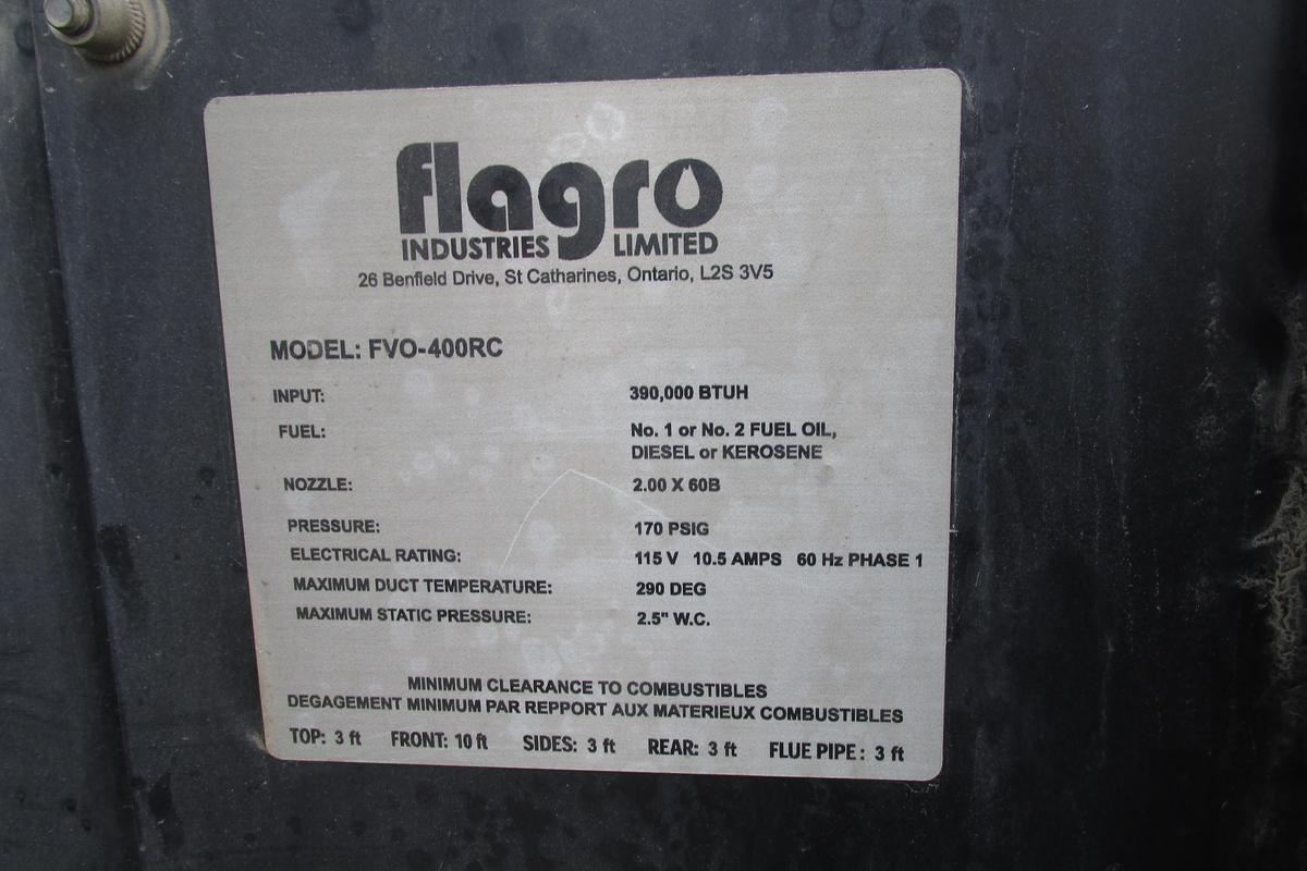 Used 2017 Flagro light tower/ 400,000 BTU heater