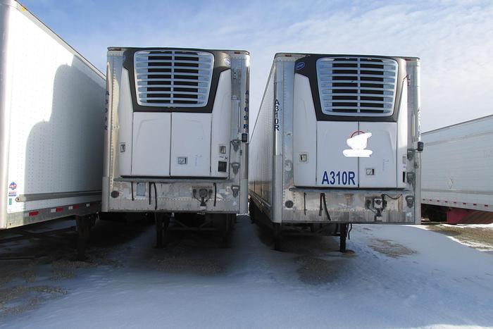 Used 2017 Wabash 53 ft tri axle reefer trailer with Carrier X4-7500 unit