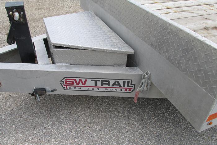 Used 2023 BW Trailers 82" x 22 ft aluminum tilt deck equipment trailer