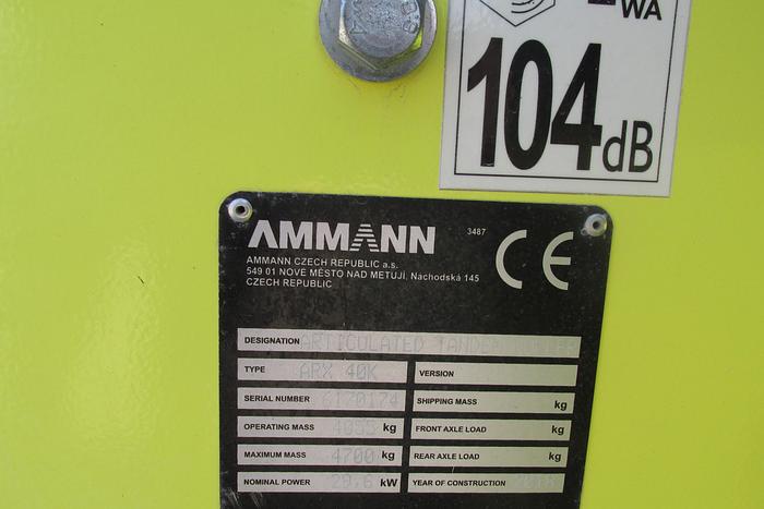 Used 2018 AMMANN ARX 40 K roller /packer 