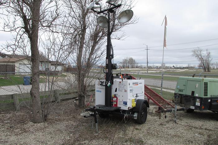 Used 2021 Generac Magnum MLT4200 20 kw light tower