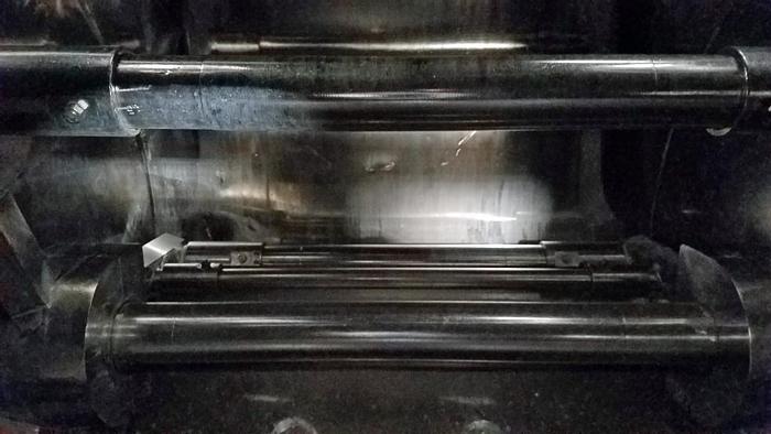 Used 1600# SHAFFER HORIZONTAL ROLLER BAR MIXER - S/S - JACKETED