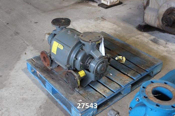 Used Nash CL402 Nash  Vacuum Pump Cl402, Cast Iron Casing, Cast Iron Impeller, 1170 Rpm, Position 4, Store Room Spare, Not Run. #27543