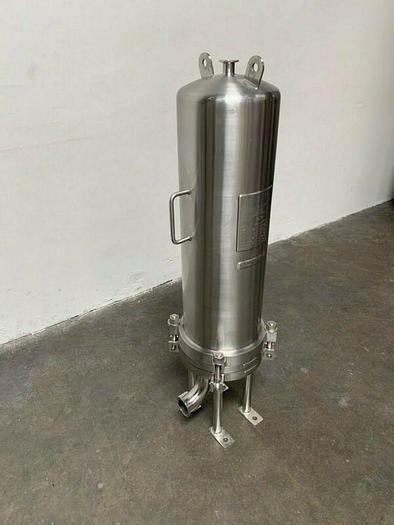 Used Cuno 6ZWB3 Stainless Steel Cartridge Filter Housing 150PSI @176°C