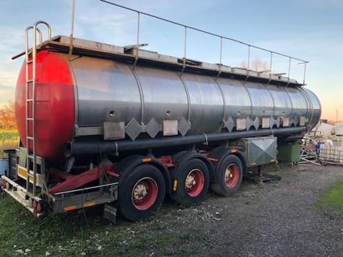 Used stainless steel tanker trailer 30 tons