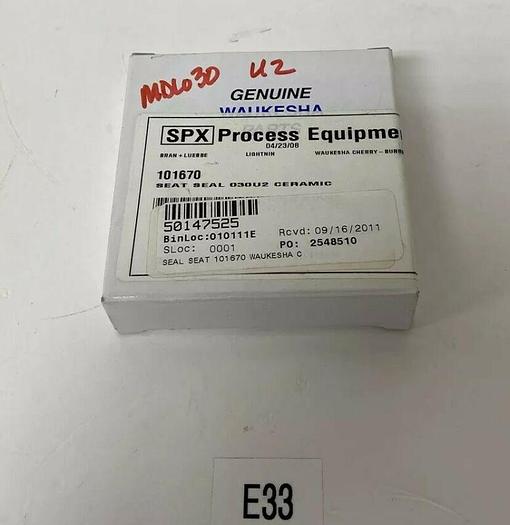 New In Box Waukesha 101670 Ceramic Seat Seal Fast Shipping