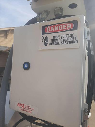 Used Filler, Auger, AMS, Mdl A-110, Single Head, Stainless Steel, Agitated #S744319