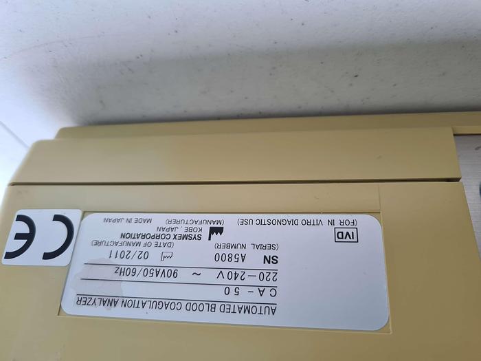 Used Sysmex CA-50 Automated blood coagulation analyzer